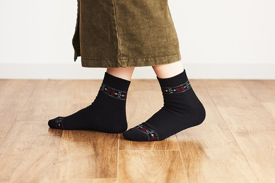 元祖‧腳跟防裂襪（花樣款）日本製 8雙組